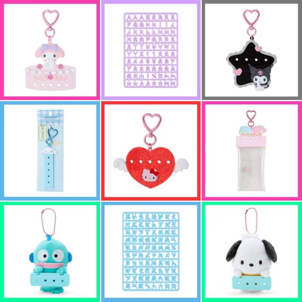 💚 แท้ 100% พวงกุญแจอักษร Sanrio keychain 💛 ตัวอักษร Sanrio พวงกุญแจใส่อักษร Sanrio