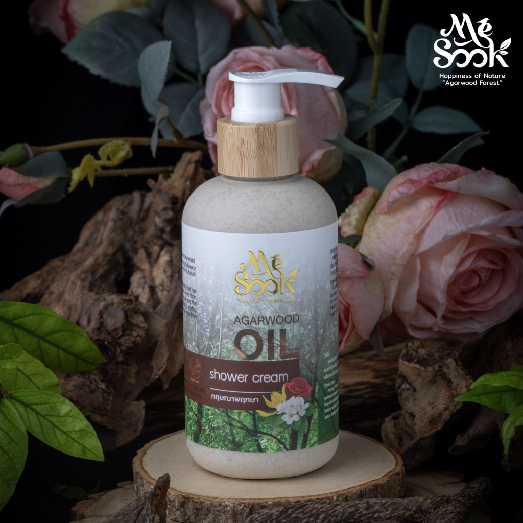 MESOOK Agarwood Shower Cream ครีมอาบน้ำกฤษณา ช่วยเรื่องการชำระล้างสิ่งสกปรก กลิ่นหอมอ่อนของกฤษณา