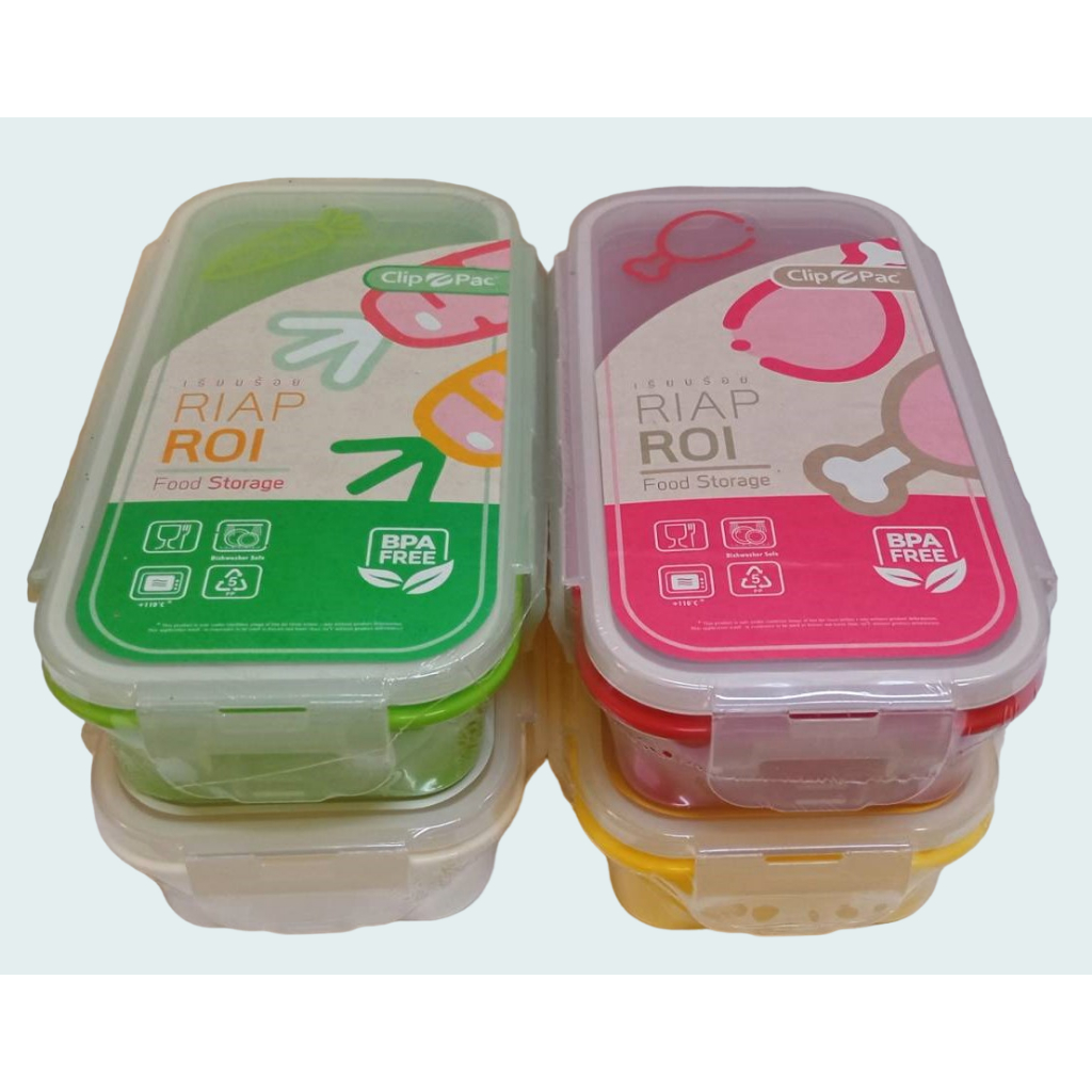 Clip Pac กล่องบรรจุอาหาร รุ่น Riap Roi ขนาด760มล. กล่องใส่อาหารสุญญากาศ Clip Pac รุ่นเรียบร้อย