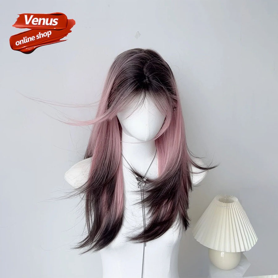 ส่งไวจาก กทม Venus 65CM วิกผม วิกผมหยิก วิกผมยาวหยิกธรรมชาติ ไล่โทนสี สําหรับผู้หญิง