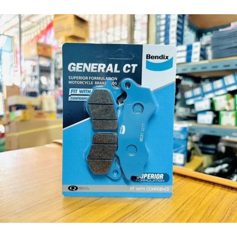 ผ้าเบรค Bendix (ของแท้) MD31 (หน้า) สำหรับ Honda  PCX new,Scoopy-i,Zoomer-X