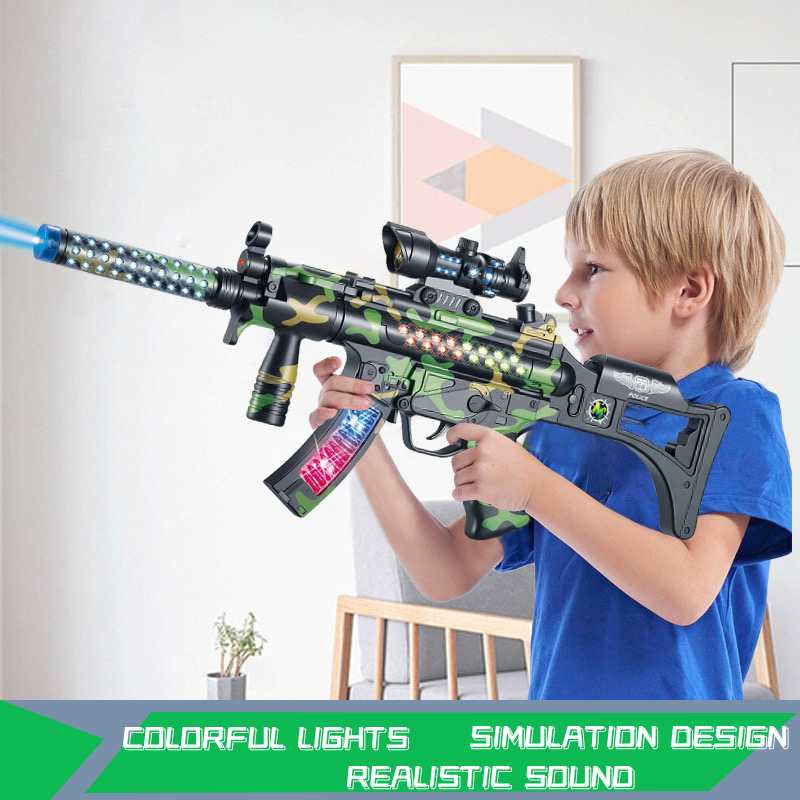 ของเล่นเด็ก ปืนของเล่นเด็ก  มีเลเซอร์ ปืนลายทหาร ปืนของเล่น มีเสียง มีไฟ พร้อมสายสะพาย ปืนทหารของเล่นเด็ก ของเล่นเด็กผู้