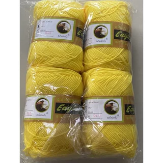 ไหมพรมอีเกิ้ล 4 ply (ขายยกห่อ) 1 ห่อ มี 4 ม้วน ใช้สำหรับถักเครื่องนุ่งห่ม,ถักตุ๊กตา