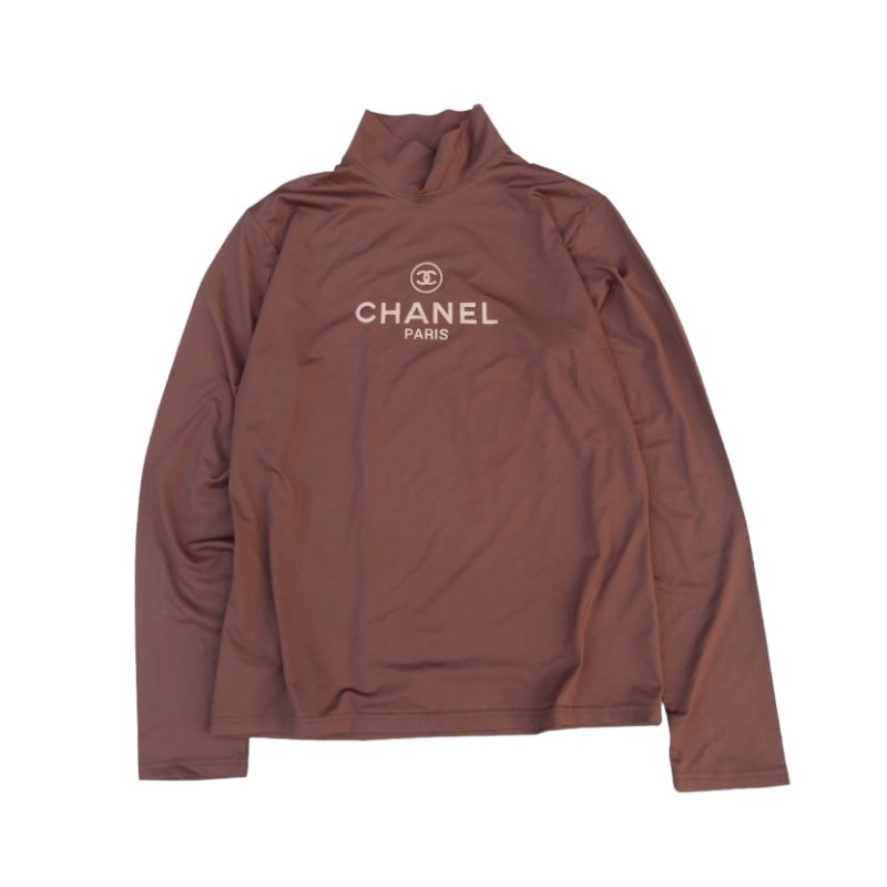 เสื้อแขนยาวคอเต่า chanel มือสอง ของแท้