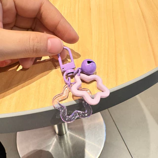 พวงกุญแจดาวคู่+กระดิ่ง พร้อมส่งในไทย!! พวงกุญแจตุ๊กตา ห้อยกระเป๋า Diy