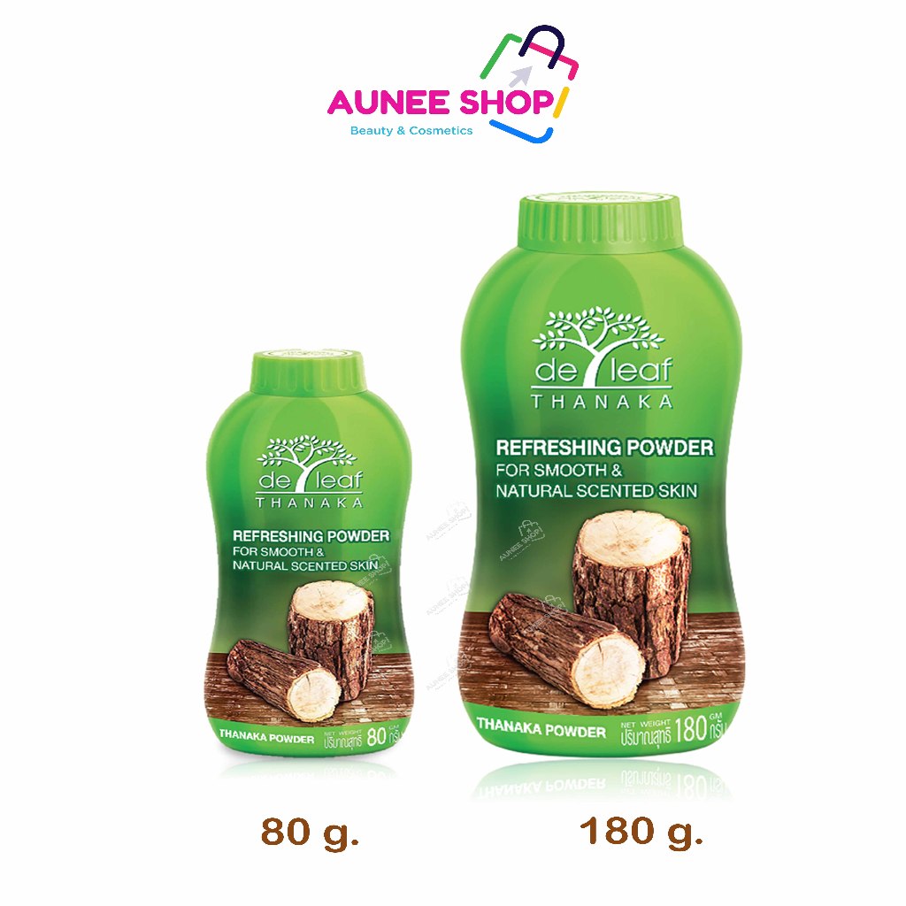 ส่งฟรี/มีไลฟ์  De Leaf Thanaka , แป้งฝุ่นทานาคา เดอ ลีฟ ,ควบคุมความมัน ปรับสภาพผิว