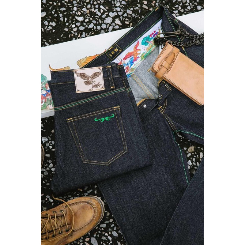 khen denim 16ozรุ่นอินทรีทรงกะบอกเล็ก