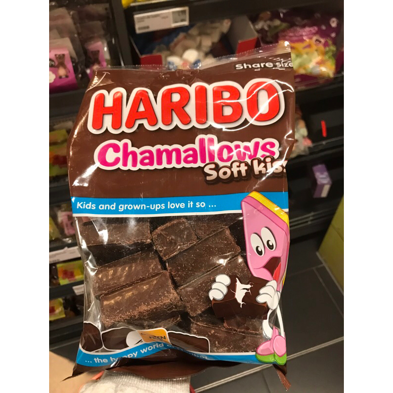 มาชเมลโล่เคลือบช็อคโกแลต Haribo Chamallows Soft kiss 🍫