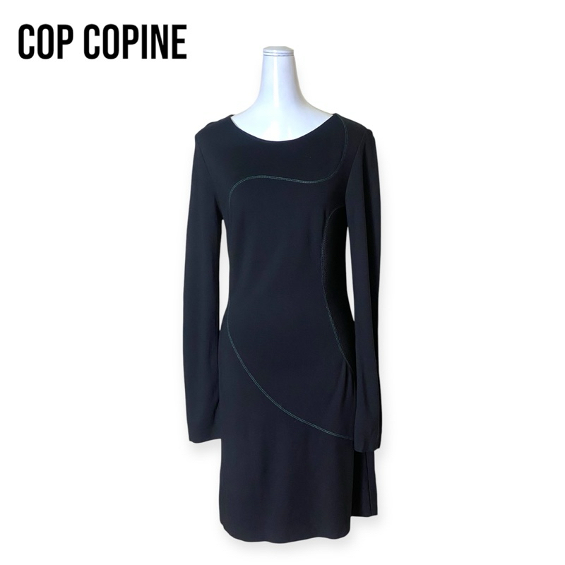 Cop Copine เดรสแขนยาวสีดำ