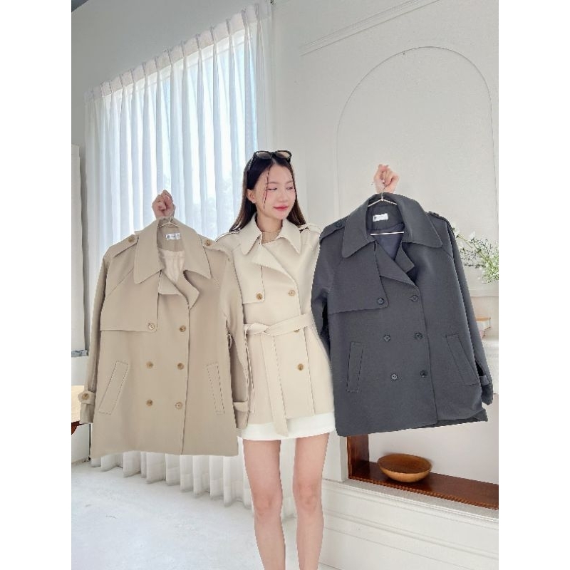 Jeffer & Copper Trench Coat - Snowbegins เสื้อคลุมกันหนาว เสื้อเทรนโค้ท