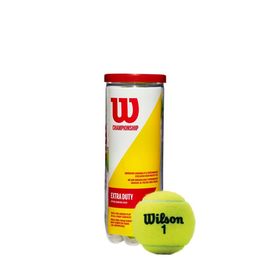 WILSON Championship Extra Duty 3 Ball Per Can (850 Baht for 4 Can) ลูกเทนนิส WRT100101 Official Store