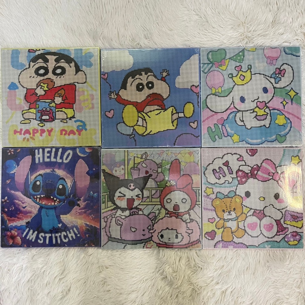 (ส่งจากไทย) คริสตัลครอสติช ภาพปักเพชรDIY ครอสติสคริสตัล Diamond Painting ลายการ์ตูนขนาด 30X30ซม.