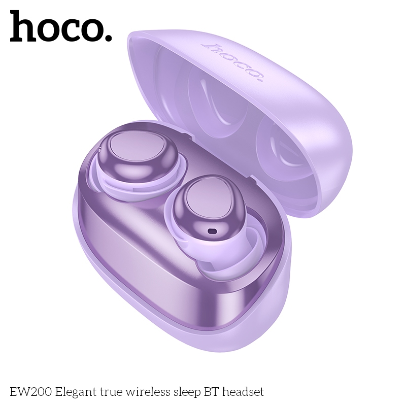 HOCO EW200 หูฟังไร้สาย TWS สำหรับใส่นอน ไม่เจ็บหู กันน้ำ IPX4 ใช้ได้ต่อเนื่อง 4 ชม. บลูทูธ 5.4 hc3