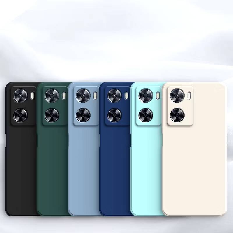 เคส TPU สีพี้นกำมหยี่กันกล้อง สำหลับรุ่น OPPO - A79 5g A57 4g A77s A76 A96 4g-5g A74 4g A53