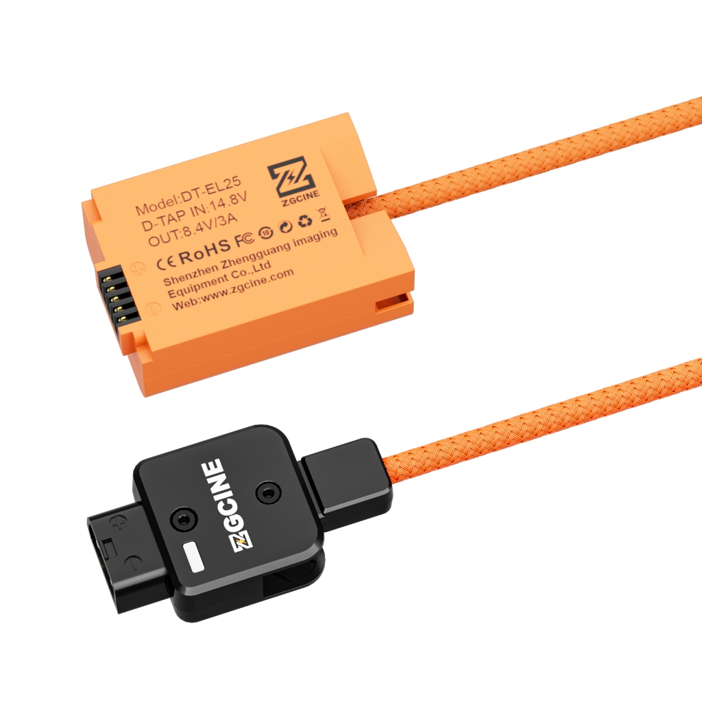 ZGCINE สายแบตเตอร์รี่ D-Tap to EN-EL25 For Nikon Dummy Battery Cable