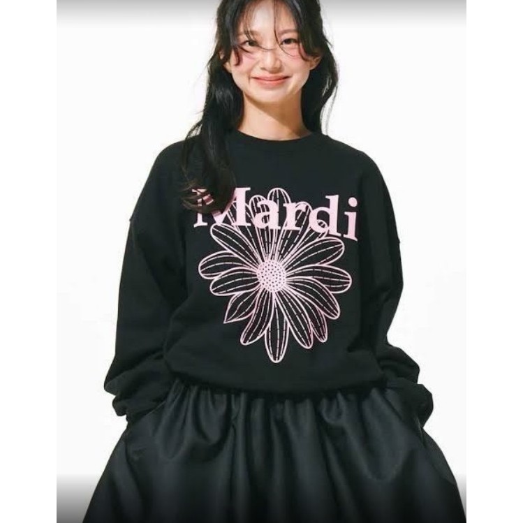 Mardi Mercredi Sweatshirt 🫧🩷💗 เสื้อแขนยาว Mardi เสื้อกันหนาว (Free Size)