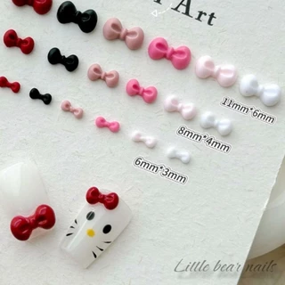 โบว์เรซิ่น คละสี โบว์ ติดเล็บ อะไหล่โบว์ตกแต่งเล็บ บรรจุ 50 ชิ้น