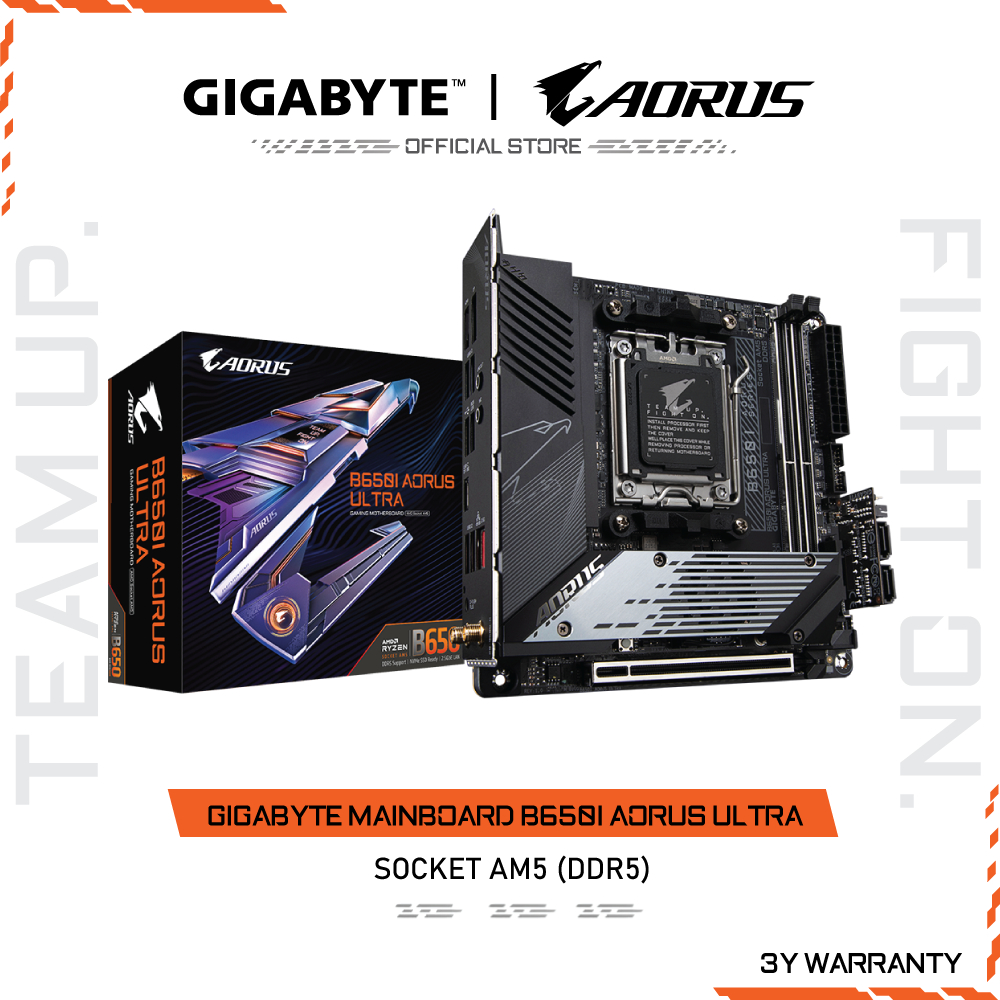 GIGABYTE MAINBOARD B650I AORUS ULTRA เมนบอร์ด B650I AORUS ULTRA-REV1.0