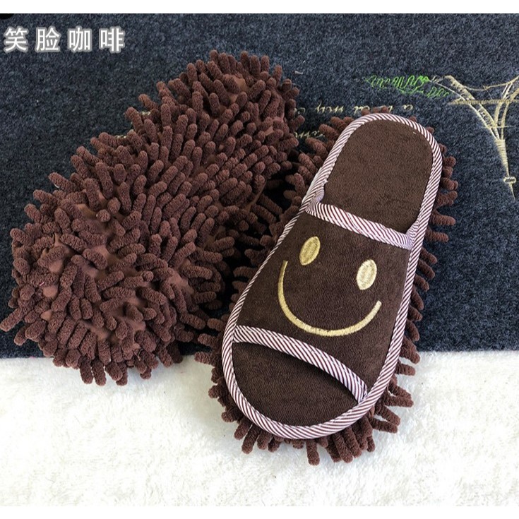 Nano shoes wipe the floor รองเท้านาโนเช็ดพื้นรองเท้าดักจับฝุ่นทำความสะอาดพื้นบ้านรองเท้าถูพื้น ลายหน