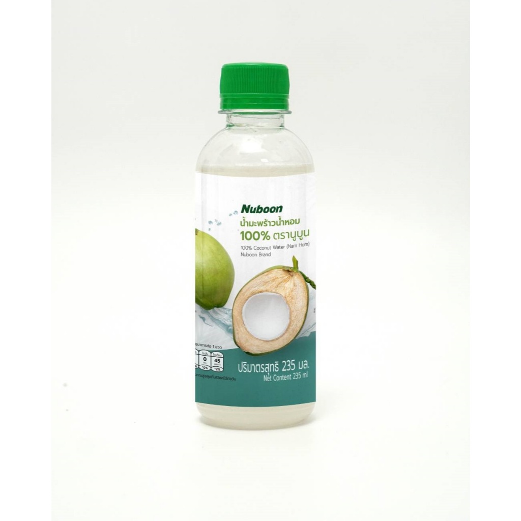 Nuboon น้ำมะพร้าวน้ำหอม 100% (235 mL) จากแหล่งปลูกชั้นดี จ.ราชบุรี (FNNS)