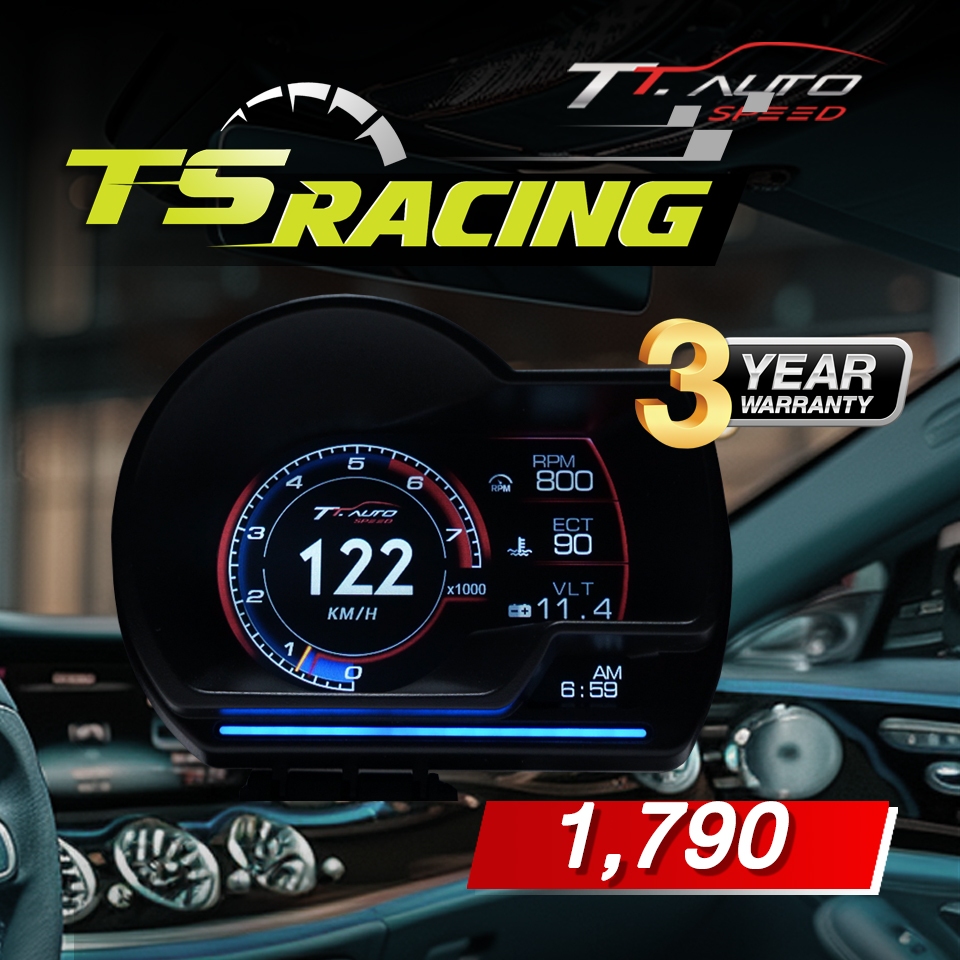 เกจวัด OBD2 รุ่น TS Racing new version