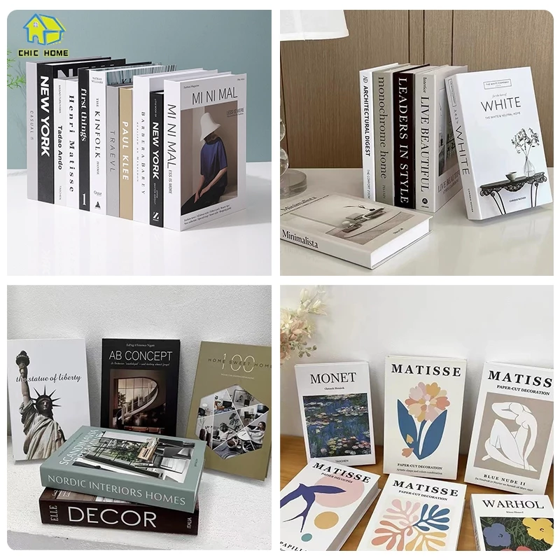 หนังสือปลอม ของแต่งบ้าน พร็อพถ่ายรูป พร็อพแต่งห้อง หนังสือตั้งโชว์ ของแต่งบ้าน หนังสือปลอมตกแต่งบ้าน สีสดคมชัด 20แบบ