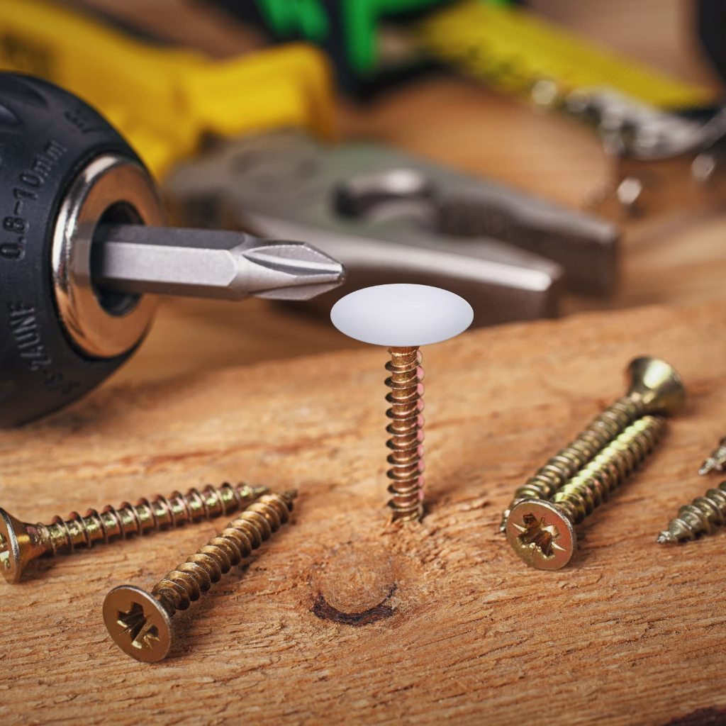 ฝาปิดสกรูพลาสติก 100 ชิ้น ปุ่มปิดหัวนอต ฝาครอบสกรู พลาสติกอุดรูน๊อต ฝาอุดรู ปิดรูสกรู - รูปที่ 2