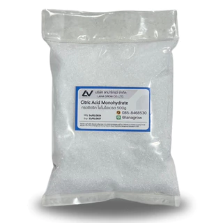Citric Acid Monohydrate :กรดมะนาว ซิตริก โมโนไฮเดรท 500g