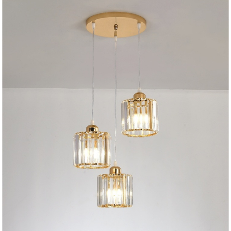 Swithun โคมไฟระย้า โคมระย้าสไตล์นอร์ดิกที่ทันสมัยเรียบ สีดำ/โกลเด้น LED โคมระย้า，หลอดไฟที่มี 3pcs 60W 3 สีหรี่แสงได้