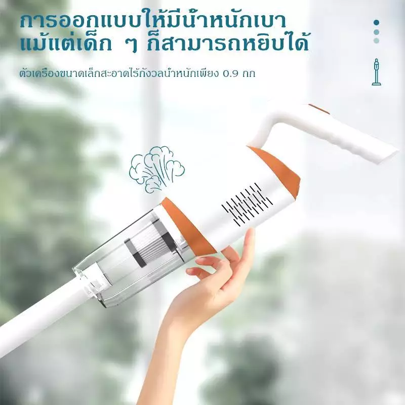 เครื่องดูดฝุ่น เครื่องดูดฝุ่นไร้สาย รุ่นอัพเกรด 13000Pa พลังดูดสูง ใช้งานง่าย คุ้มค่า สวยหรู PAE-553 thumbnail 4
