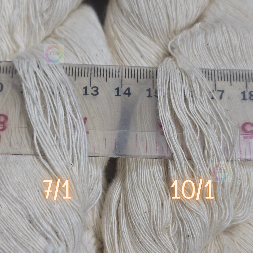 888dot (ปอย)ฝ้ายดิบ ด้ายดิบ แท้ 100% ขนาด 10/1 ใช้ทอผ้า สายสิญจน์ งานบุญ งานเอนกประสงค์ - รูปที่ 2