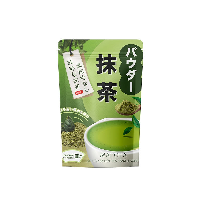(ซื้อ 2แพ็คและแจก 1 แพ็ค)100g ผงมัทฉะ ออแกนิค 100% เครื่องดื่มเพื่อสุขภาพ อร่อย5