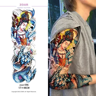COD🔥 ⚡ส่งจากไทย⚡แทททู ZOAR🚛L24 Magic tattooสติ๊กเกอร์รอยสักแบบสีสัน กันน้ำ ยันต์ห้าแถว รอยสัก ลายสัก