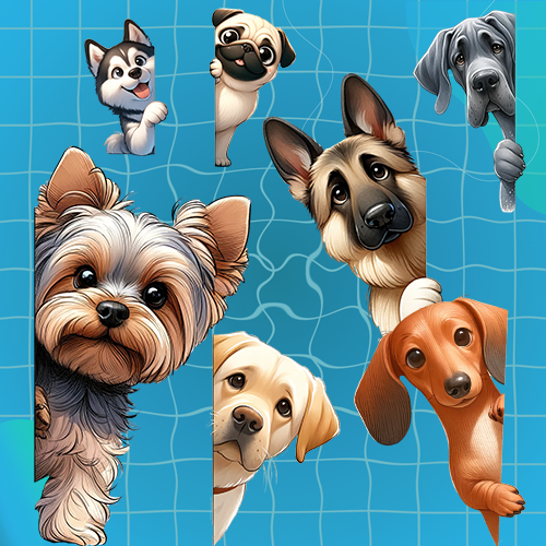 ตัวรีดติดเสื้อ (F.299 ) การ์ตูนน้องหมาทะลุกำแพง รีดติดง่ายทุกเนื้อผ้า DIY Patches