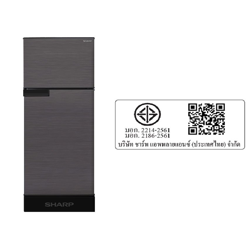 ชาร์ป ตู้เย็น 2 ประตู ความจุ 5.9 คิว สีเทา รุ่น SJ-C20E-DK SHARP REFRIGERATOR 2-DOOR 5.9 Q GREY #SJ-C20E-DK - รูปที่ 3