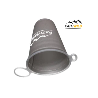 PATHWILD SPEED CUP - BLACK แก้วนิ่ม พกพาสะดวก พับเก็บได้ น้ำหนักเบา มีหูเกี่ยว แถมคาราไบเนอร์จิ๋วน่ารัก