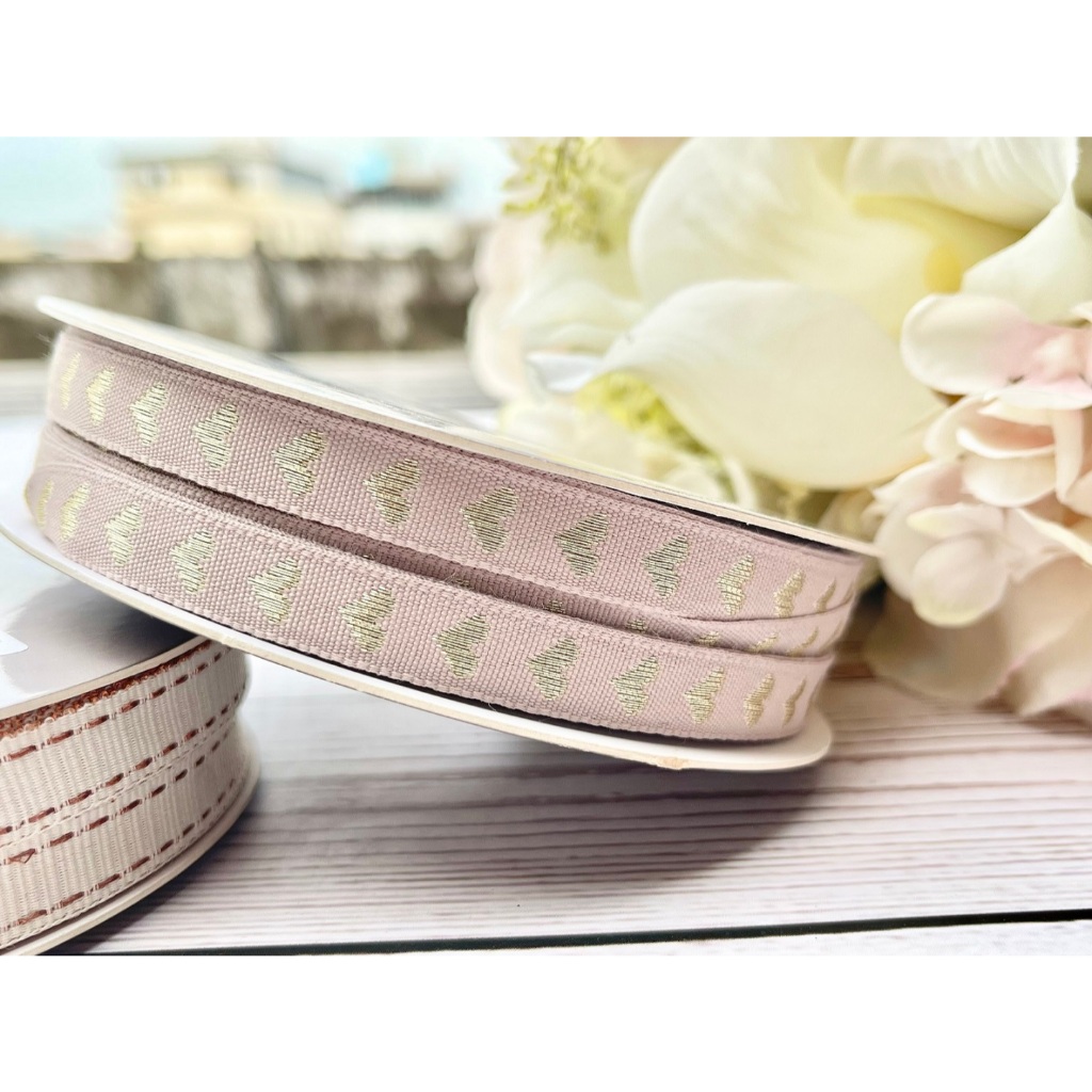 🌿 ริบบิ้น (1cm.-005) สีนู๊ด เอิร์ธโทน สำหรับทำสายคล้อง ราคาต่อหลา 🌿 - รูปที่ 6