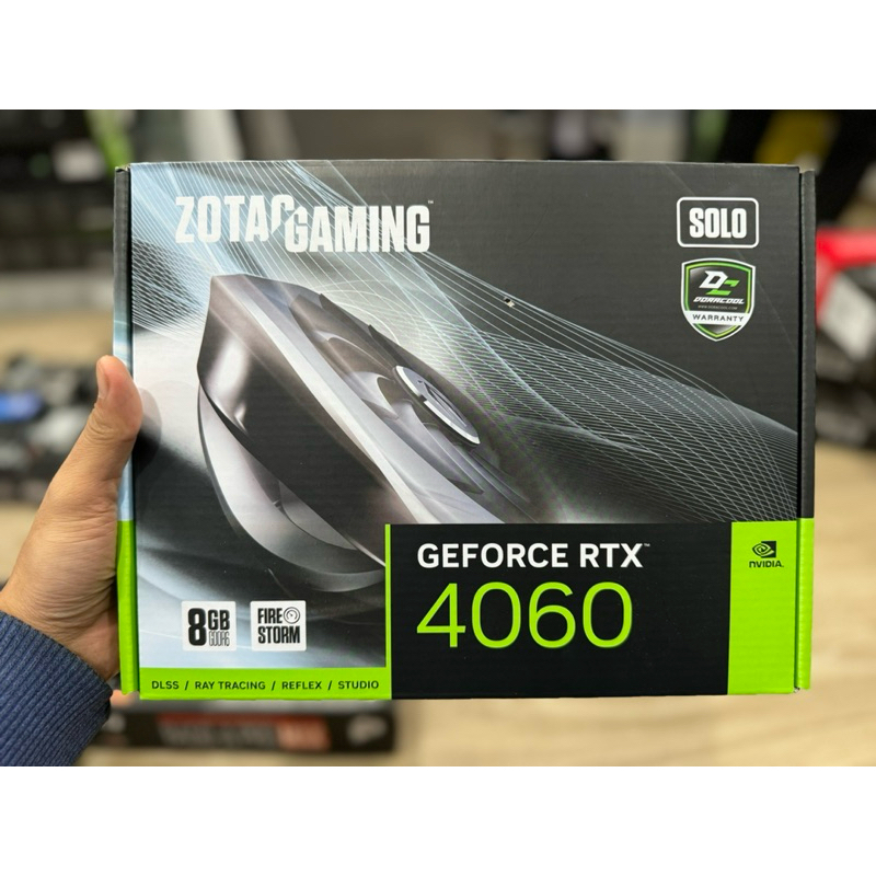 การ์ดจอ RTX4060 Zotac 8G DDR6 มือหนึ่งไม่เคยผ่านไฟ ประกันไทย มีของพร้อมส่ง