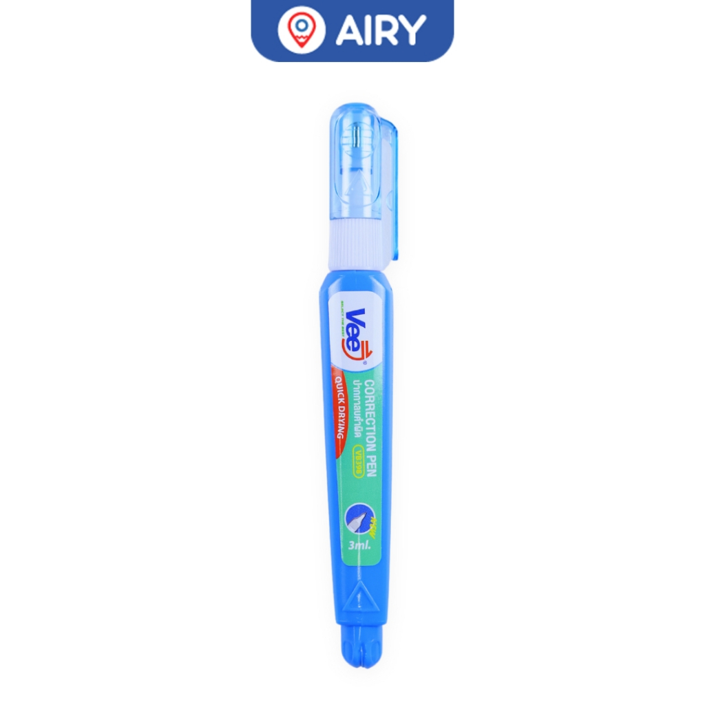 ปากกาลบคำผิด Vee รุ่น VB-398B /397B liquid น้ำยาลบคำผิด 5 /10มล. ลบสะอาด แห้งไว เขียนทับได้(1 ชิ้น)