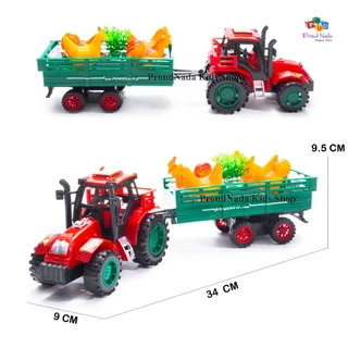 ProudNada Toys ของเล่นเด็ก รถแทรกเตอร์ รถฟาร์ม(มี 2 สีให้เลือก) FARM TRACTOR SUPER POWERFUL NO.922-11