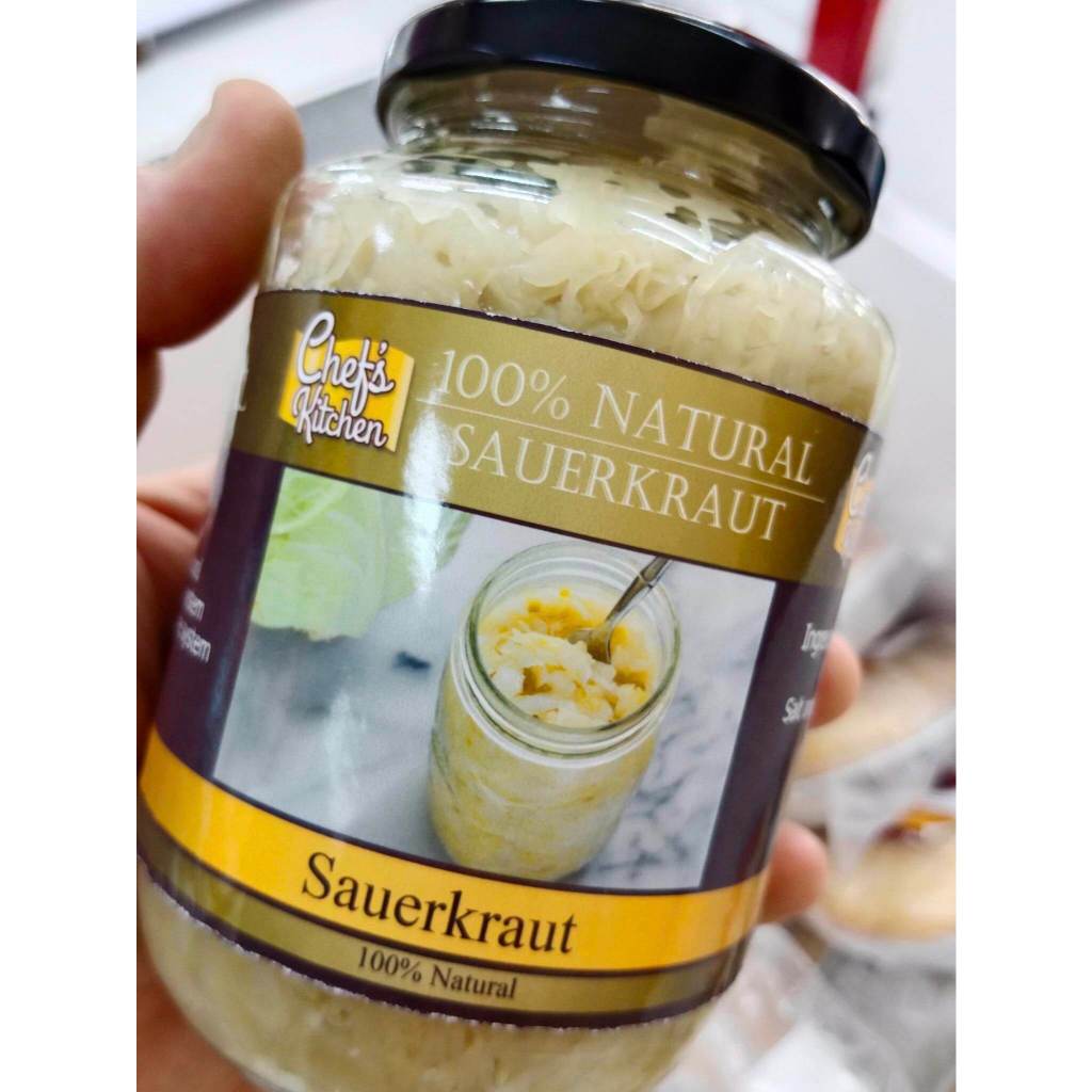 CHEFS KITCHEN Homemade Sauerkraut 100% Natural * XL FAMILY JAR * 465g