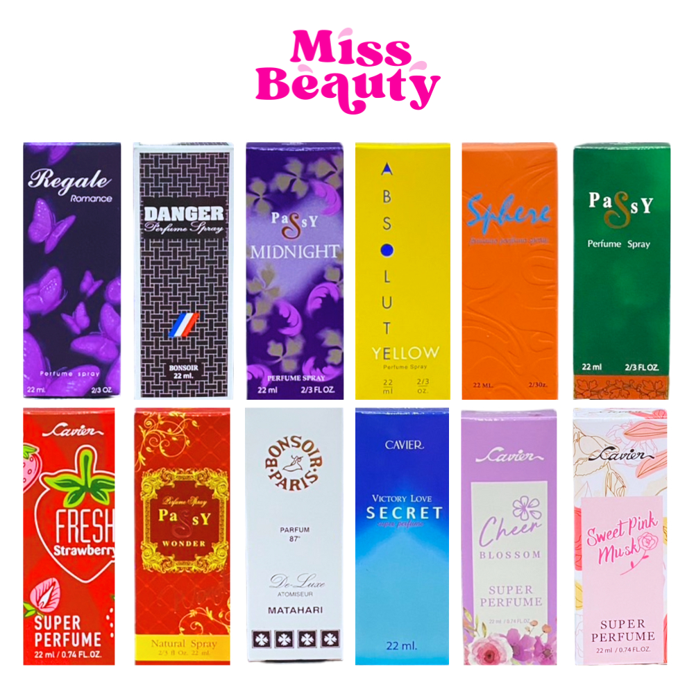 น้ำหอม Bonsoir Perfume Spray บองซัวร์ เพอร์ฟูมสเปรย์ / Cavier คาเวียร์ ซุปเปอร์ เพอร์ฟูม 22 มล.
