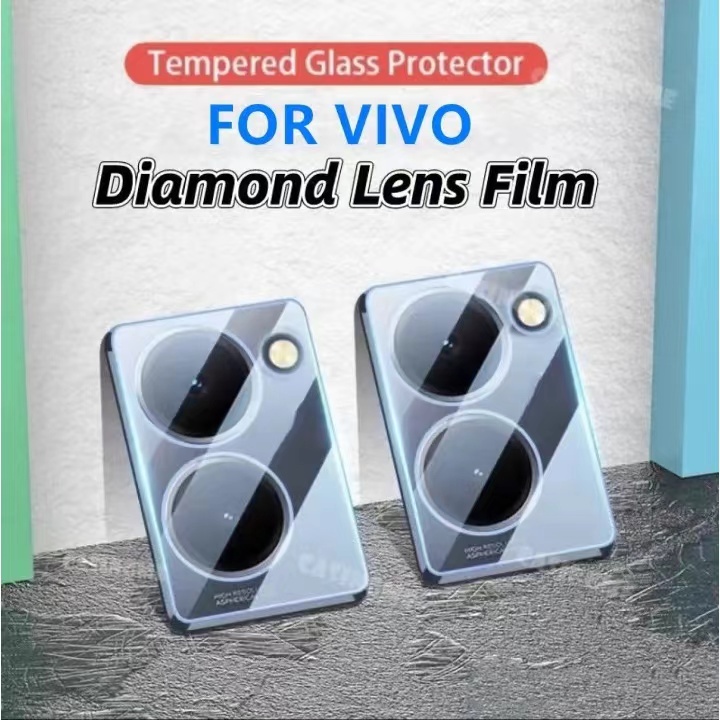 ส่งไว ร้านไทย ฟิล์มกระจกกันรอยเลนส์กล้อง3D เต็มเลนส์ สำหรับ VIVO Y36 Y27 Y27S Y28