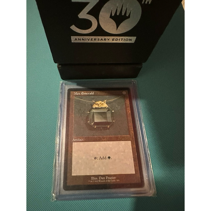 Mox Emerald Retro Frame การ์ด Magic The Gathering ของแท้ จากชุด Magic 30th Anniversary Edition