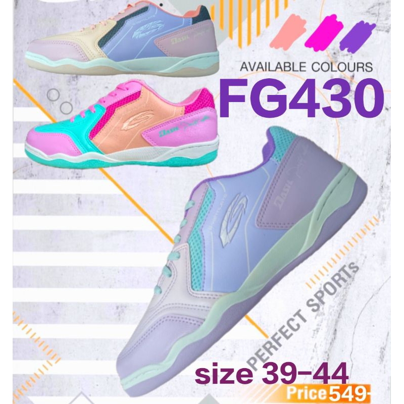 รองเท้าฟุตซอล GIGA FG430 รองเท้ากีก้า รองเท้าฟุตซอลสีสวย รองเท้าใหม่ รองเท้าสีพาสเทล รองเท้าแฟชั่น ฟุตซอลราคาถูกๆ