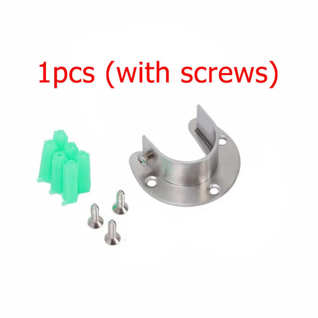 ราวจับหน้าแปลน สเตนเลส รูปตัว U สําหรับในตู้เสื้อผ้า ขนาด 25mm 32mm Closet Rod Brackets - รูปที่ 7