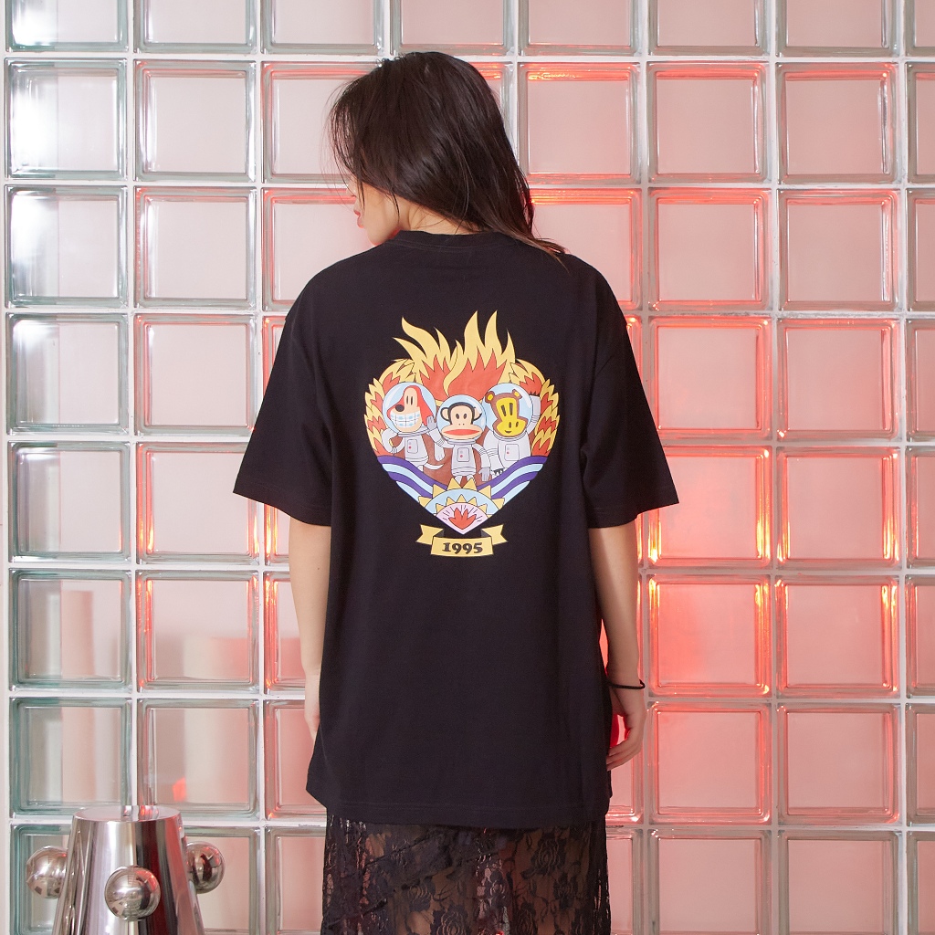 PAUL FRANK เสื้อยืด UNISEX PF UNI INTERSTELLA HEART TEE