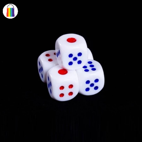 【100 ชิ้น】ลูกเต๋า ลูกเต๋าสีขาว ลูกเต๋าเล่นเกมส์กระดาน ลูกเต๋า🇹🇭ไซส์ใหญ่พิเศษ ขนาด 14 พลาสติกPVCอย่างดี - รูปที่ 3