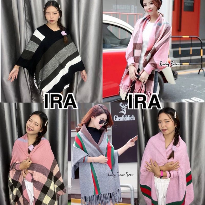 BY IRA เสื้อเป็นทรงแบบผ้าคลุมไหล่นะคะ จั้มแขน ใส่แบบแขนพองหรือแขนปกติก็ได้
