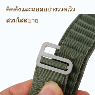 สายนาฬิกาวงแหวนไนลอนเหมาะสำหรับ iwatch series 11/10//9/8/7/6/5/4/SE/1 สายสบายและระบายอากาศได้ 41/42/44/46/46/49/38/40mm